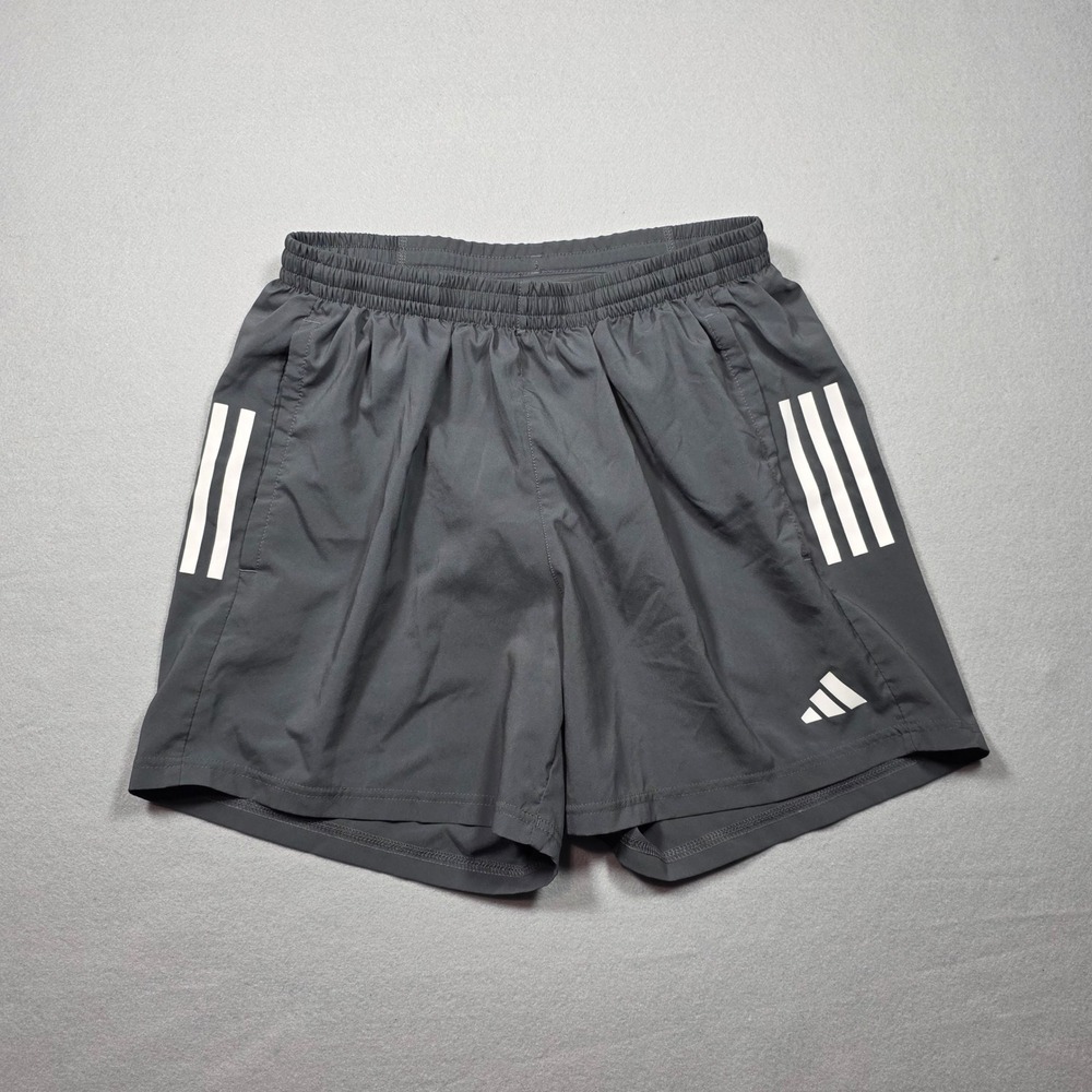 Adidas Own The Run Running Shorts in Gray/Black  - Men's Medium